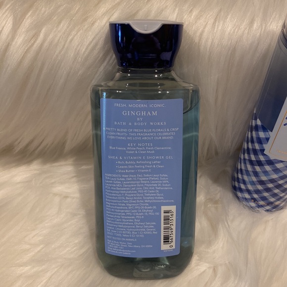 🔹2-pc Set “Gingham” BBW Collection, Fragrance Mist & Shower Gel, Gift Wrap, NWT - Picture 6 of 8